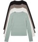 Women's 4 Piece Basic T Shirt Round Neck Long Sleeve Tee Top