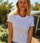 Women's Basic Cropped Tee - Crew Neck, Short Sleeve